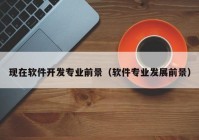 现在软件开发专业前景（软件专业发展前景）